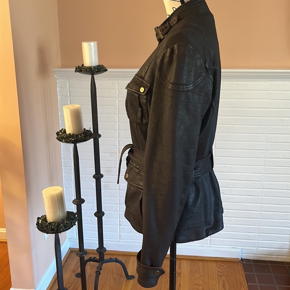 🌺Final Price w/$4.99 Shipping🌺Lauren Ralph Lauren Dark Brown Belted Jacket - Picture 7 of 11